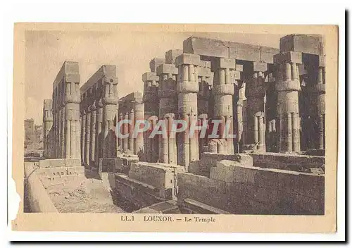Egypte Cartes postales Louxor Le temple