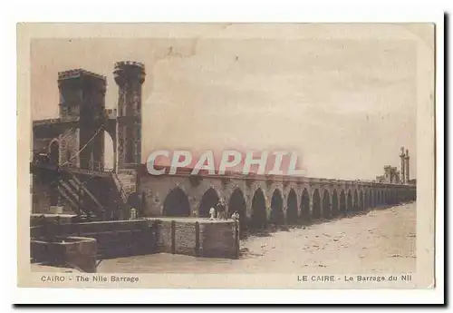 Egypte Cartes postales The Nile barrage Egypt