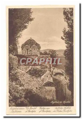 Grece Ansichtskarte AK Mystras de Sparte Vue orientale