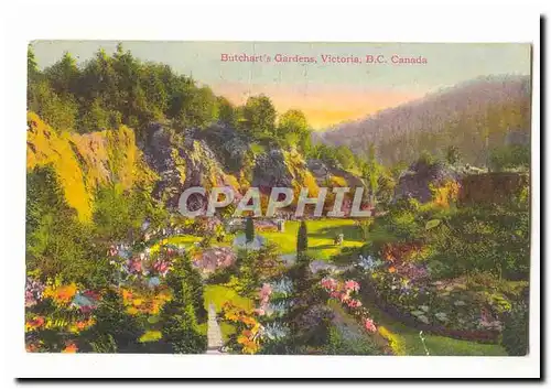 Canada Cartes postales Butchart&#39s Gardens Victoria Bc