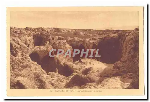 Syrie Baalbek Ansichtskarte AK Les catacombes romaines