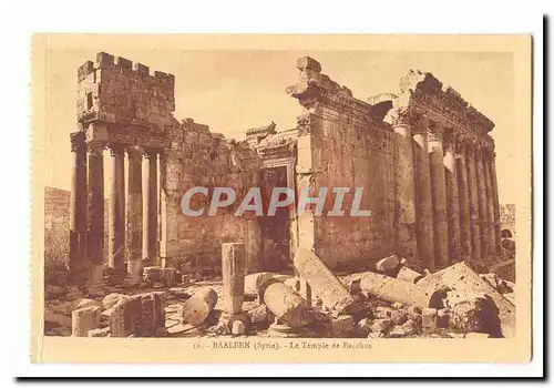 Syrie Baalbek Ansichtskarte AK Le temple de Bacchus Syria