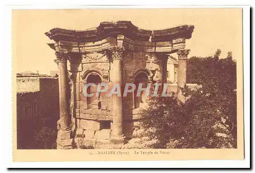 Syrie Baalbek Cartes postales Le temple de Venus