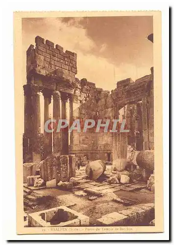 Syrie Baalbek Cartes postales Parvis du temple de Bacchus