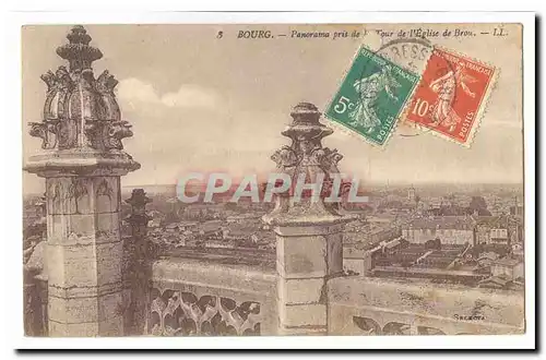 Bourg Cartes postales Panorama pris de la Tour de l�egluse de Brou