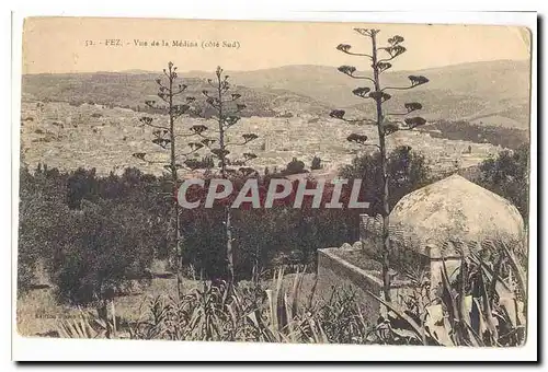 Maroc Fez Ansichtskarte AK Vue de la Medina (cote sud)