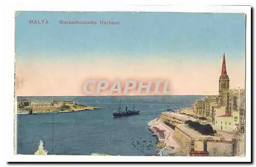 Malte Malta Cartes postales Marsamuscetto Harbour