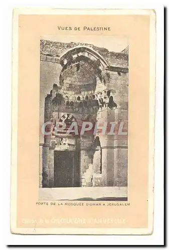 Israel Cartes postales Porte de la mosquee d&#39Omar a Jerusalem