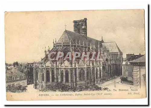 Nevers Cartes postales La cathedrale eglise Saint Cyr (16eme)