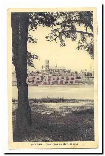 Nevers Cartes postales Vue vers la cathedrale