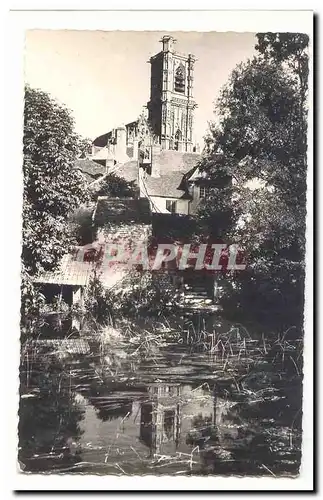 Clamecy Cartes postales moderne Le Beuvron et la collegiale Saint Martin