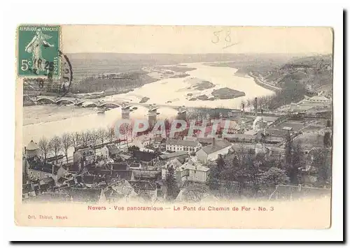 Nevers Cartes postales Vue panoramique Le pont du chemin de fer n�3