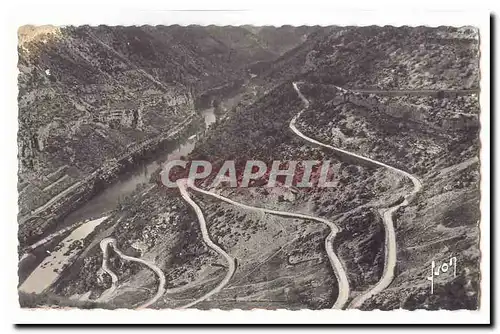 Gorges du Tarn Cartes postales moderne La Malene Les lacets de la route