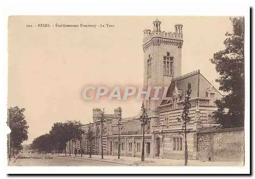 Reims Cartes postales Etablisement Pommery La Tour