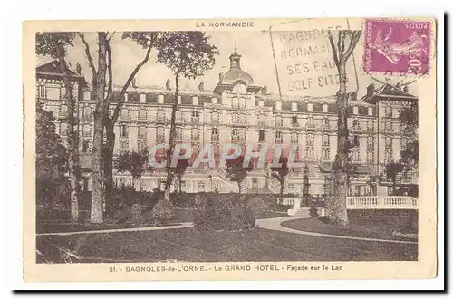 Bagnoles de l�Orne Cartes postales Le grand hotel Facade sur le lac
