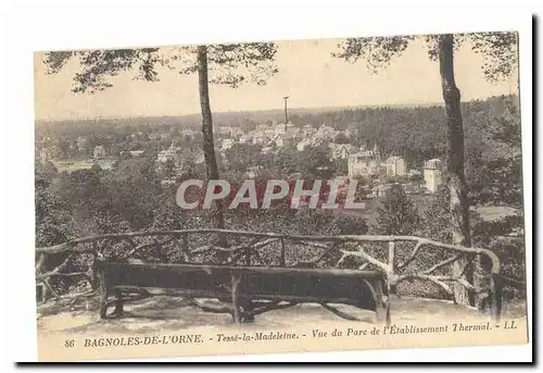 Bagnoles de l�Orne Ansichtskarte AK Tesse la Madeleine Vue du parc de l&#39etablissement thermal