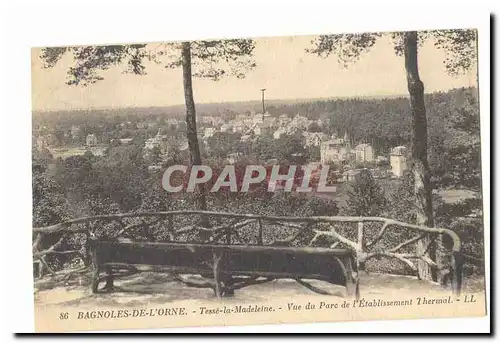 Bagnoles de l�Orne Cartes postales Tesse la Madeleine Vue du parc de l&#39etablissement thermal