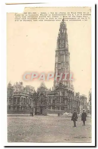 Arras Cartes postales Vue de l&#39hotel de ville prise de la place de la Vacquerie