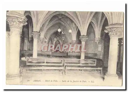 Arras Cartes postales Hotel de ville Salle de la Justice de Paix