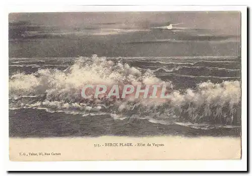 Berck Plage Ansichtskarte AK Effet de vagues