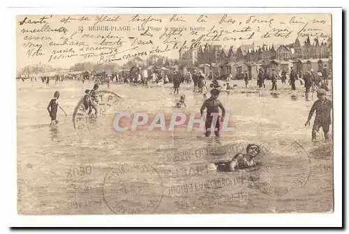 Berck Plage Cartes postales La plage a maree haute