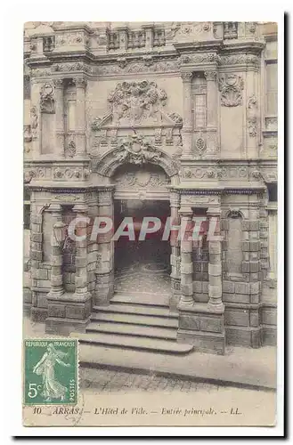 Arras Cartes postales L&#39hotel de ville Entree principale