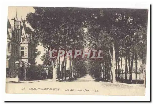 Chalons sur Marne Cartes postales Les allees Saint Jean