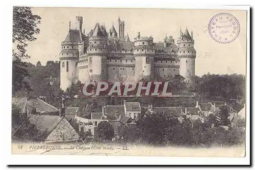 Pierrefonds Cartes postales Le chateau (cote Nord)