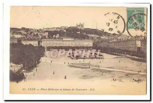 Lyon Ansichtskarte AK Place Bellevue et coteau de Fourviere