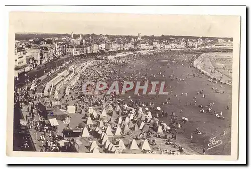 Les Sables d'olonne Cartes postales moderne Vue panoramique de la plage prise de al Tour du Palazzo