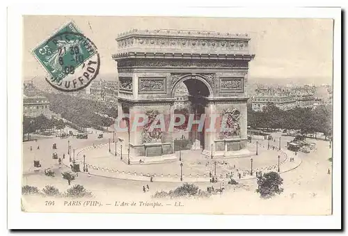 Paris (8eme) Ansichtskarte AK Arc de Triomphe