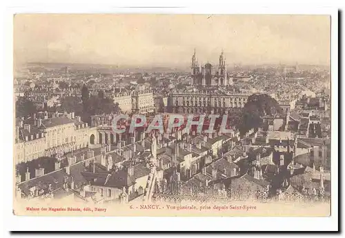 Nancy Cartes postales Vue generale pris depuis Saint Epvre