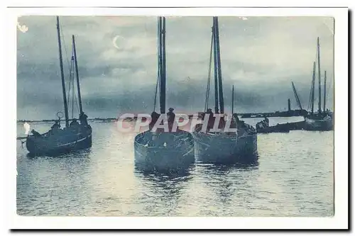 Cartes postales Bateaux (non localises peche)