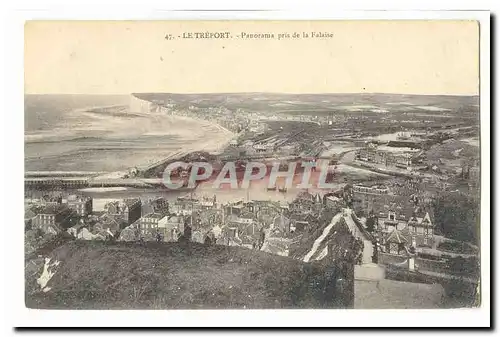 Le treport Ansichtskarte AK Panorama pris de la Falaise