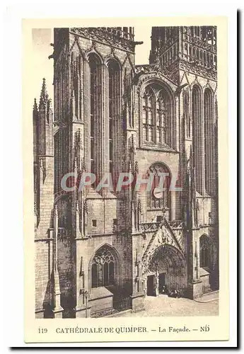 Cartes postales Cathedrale de Quimper (cote nord)