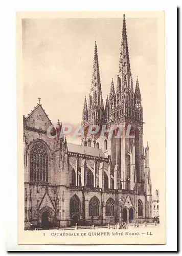 Cartes postales Cathedrale de Quimper (cote nord)