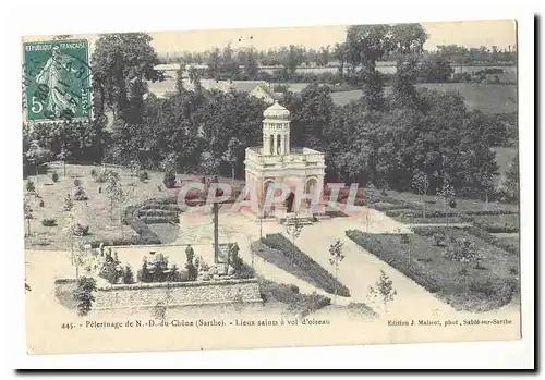 Pelerinage de ND du Chene Cartes postales Lieux saints a vol d'oiseau