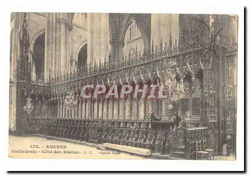 Amiens Cartes postales Cathedrale Cote des Stalles