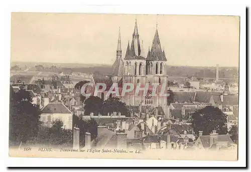 Blois Cartes postales Panorama sur l&#39Eglise Saint Nicolas