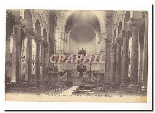 Tours Cartes postales Interieur de l&#39eglise de al absilique Saint Martin