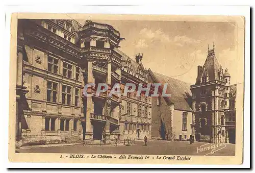 Blois Ansichtskarte AK Chateau Aile Francois 1er Le grand escalier