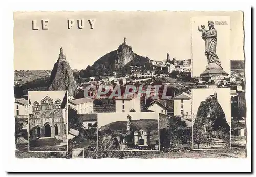 Le Puy Moderne Karte Ville sainte Vue generale LA cathedrale St Joseph Chapelle St Michel