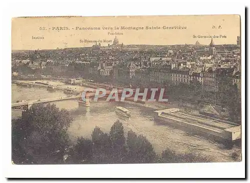 Paris (5eme) Ansichtskarte AK Panorama vers la Montagne Sainte Genevieve