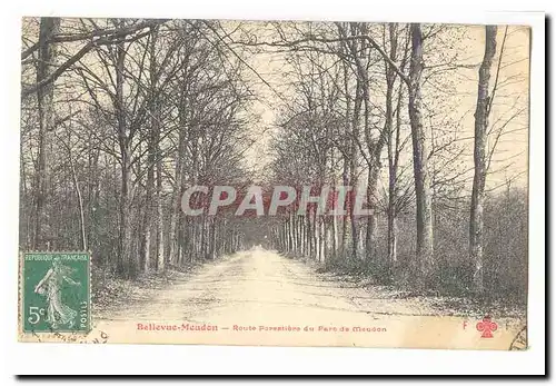 Bellevue Meudon Ansichtskarte AK Route forestiere du parc de Meudon