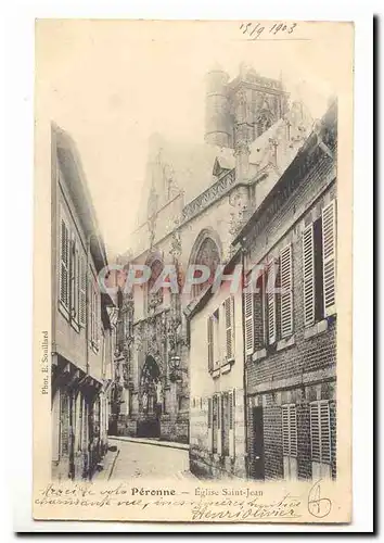 Peronne Ansichtskarte AK Eglise Saint Jean