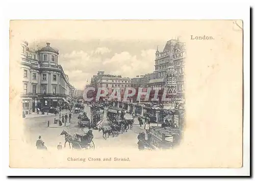 London Cartes postales Charing Cross and Strand