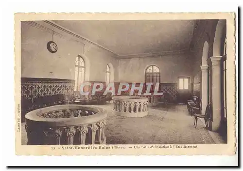 Saint Honore les Bains Cartes postales une salle d'inhalation a l'etablissement
