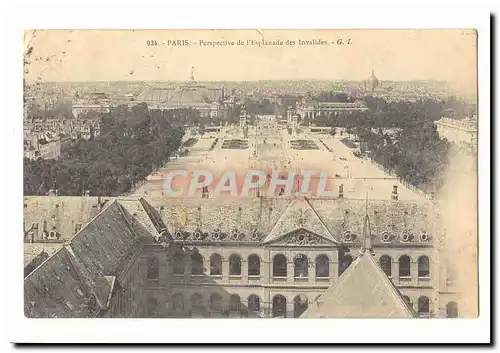 Paris (7eme) Ansichtskarte AK Perspective de l&#39esplanade des Invalides