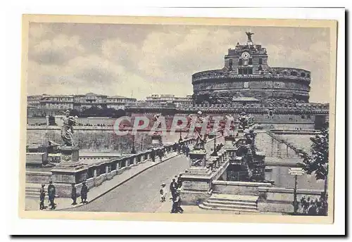 Italie Italia Roma Ansichtskarte AK Ponte e Cstel Sant Angelo