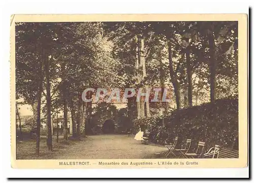Malestroit Cartes postales Monastere des Augustines L'allee de la grotte